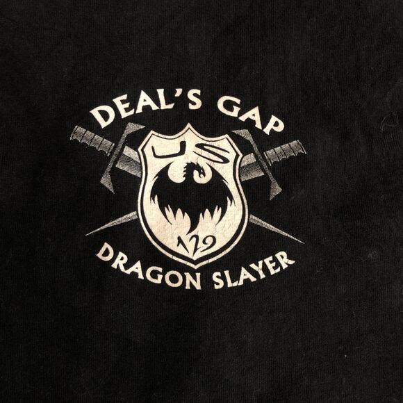 Men’s Black ‘Deals Gap Dragon Slayer’ Graphic Tee - Picture 3 of 5